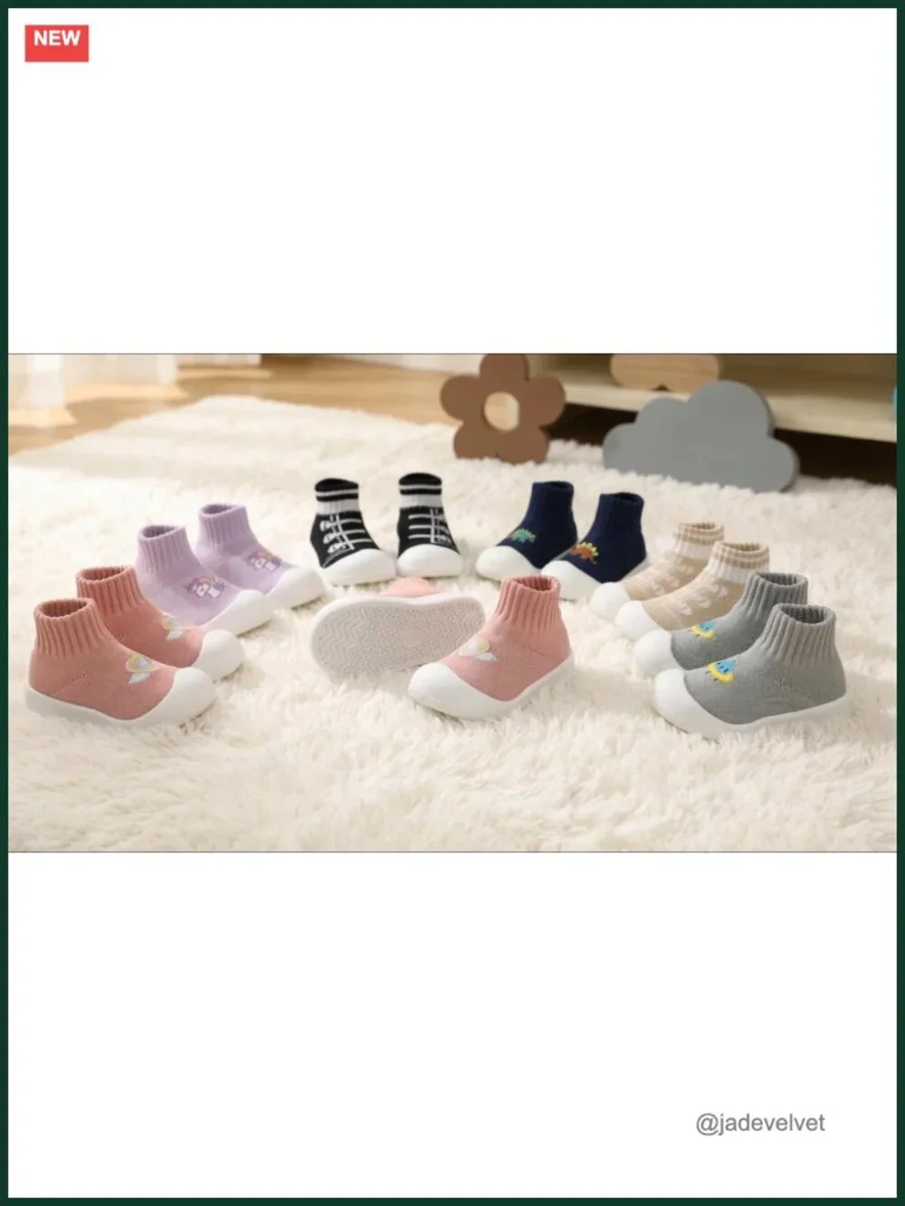 Baby Sock Shoes Toddler Walking Soft Slippers Wide Toe Box Barefoot Sole Non